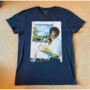 Bob Ross Navy Tee